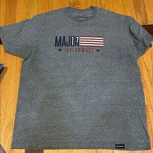 TaylorMade Heather Gray Graphic Tee
